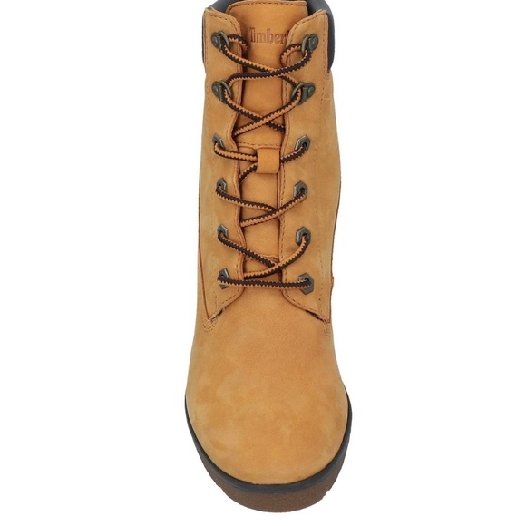 Timberland limited edition Women's Camel Wedge Ankle Boots Like New NO Box - Picture 5 of 14